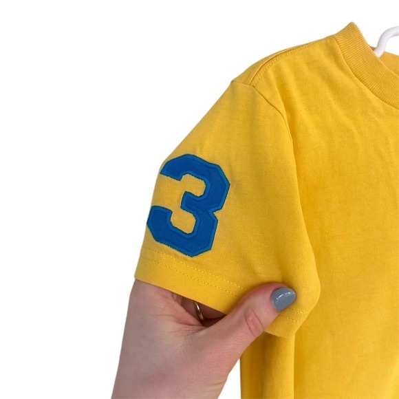 Polo Ralph Lauren Boys Big Pony Yellow T-Shirt Size 4 Short Sleeve - Picture 4 of 7